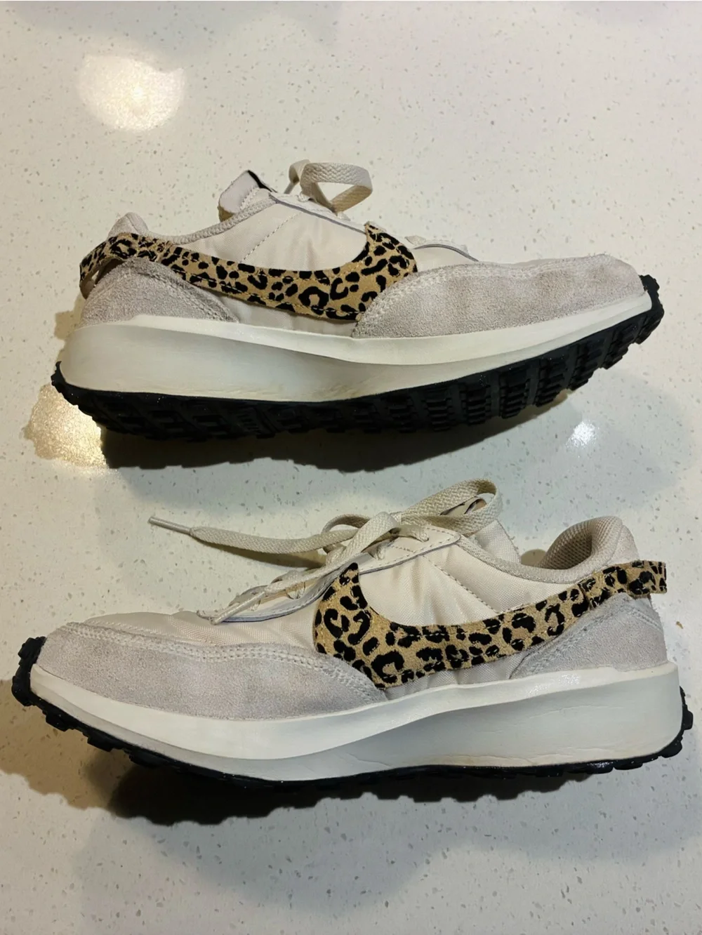 Nike Waffle Debut in Phantom Leopard Print Size 8.5 - Picture 5 of 8